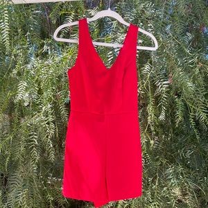 Candy Apple Red Romper